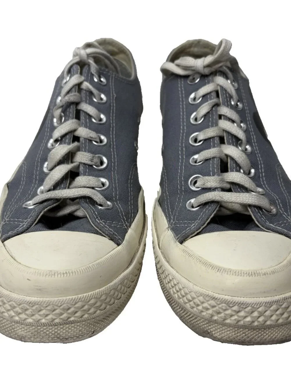 Converse X Comme des Garçons Play Sneakers Mens Size 9 Chuck 70 Low Steel Gray - Picture 3 of 10